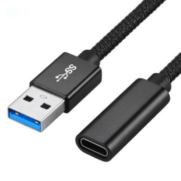 USB 3.0 Male to USB-C Female Extension Cable - 1
