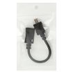 Mini USB Female to Micro USB Male Adapter Cable, 13cm, Black - 4