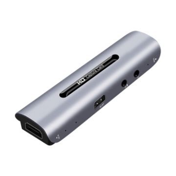 Z35 HDMI Female + Mic to HDMI Female + Audio Capture Card with Loop - 1