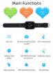 RF-V46-A GPS Tracker Watch, SOS/Camera/Health/4G, Black - 7
