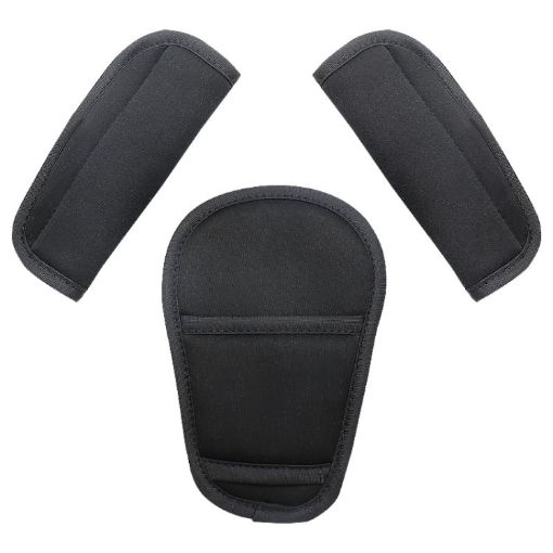 Black Car Child Safety Seat Belt Cover, Size: 18x12cm - 1