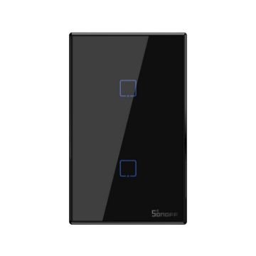 Sonoff T3 US-TX Smart Touch Switch, RF/WIFI, US Plug, Double Buttons - 1