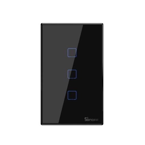 Sonoff T3 US-TX 433 RF WiFi Wall Touch Switch, US Plug, 3 Buttons - 1