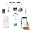 WiFi 10A SM-SO301-U Smart Power Strip, 4 Holes + 4 USB, US Plug - 4