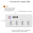 ZigBee 10A SM-SO301-B Smart Power Strip with USB, Brazil Plug - 3