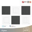 Tuya ZigBee Smart 3-Way Wall Switch EU Plug (Gray) - 2