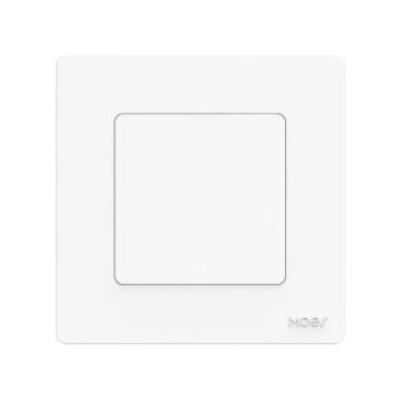 Tuya ZigBee Smart Wall Switch EU Plug, 1 Way (White) - 1