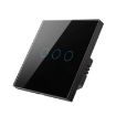 Tuya ZigBee 3 Gang Touch Wall Remote Light Switch EU Plug (Black) - 1