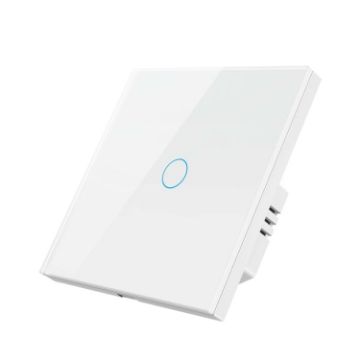 Tuya ZigBee Touch Wall Remote Light Switch EU Plug, 1 Gang White - 1