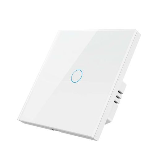 Tuya ZigBee Touch Wall Remote Light Switch EU Plug, 1 Gang White - 1