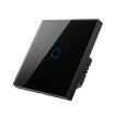 Tuya ZigBee Touch Wall Remote Voice Switch, 1 Gang Black EU Plug - 1