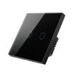 Tuya ZigBee 2 Gang Black Touch Wall Remote Light Switch EU Plug - 1