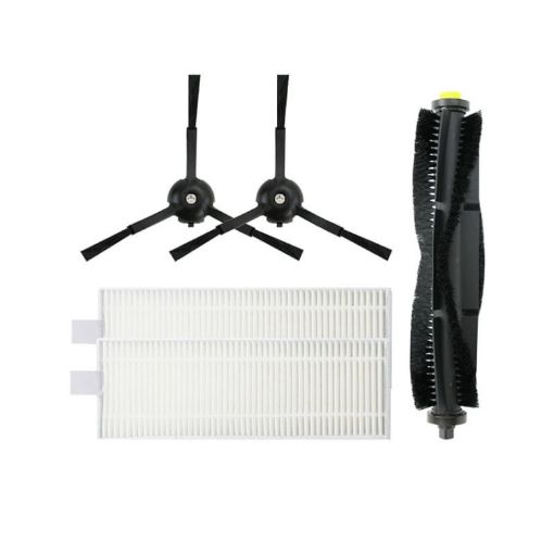 360 X100/X100 MAX Vacuum Accessories: Main Brush, 2 Filters, 2 Side Brushes - 1