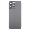iPhone 15 Pro Glass Back Cover with Camera Lens (Black) - 2