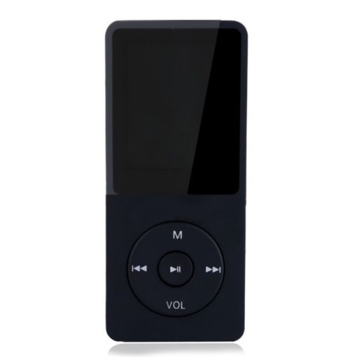 Portable MP4 Player FM Radio 4GB LCD Screen Mini Walkman (Black) - 1