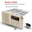 L-218AM Blue MP3 Radio Speaker with TF/USB & LED Flashlight - 4