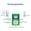 Mini Lavalier MP3 Music Player with Screen & Earphone (Black) - 3