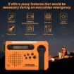 HRD-900 LED Solar Hand Crank NOAA Radio - Orange - 9