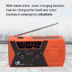 Emergency Radio 2000mAh AM/FM/NoAA Hand Crank Solar Powered (Orange) - 8