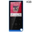 E05 2.4" Touch MP4/MP3 Player, 4GB, E-Book & Alarm, No Bluetooth, Blue - 1