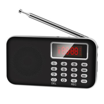 Y-619 FM/AM Mini Radio MP3 Player with LED Display, TF/SD Support - 1