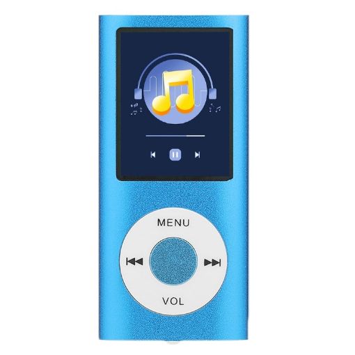 1.8" Blue Metal MP4 Player with TFT Screen, Earphone & Cable - 1