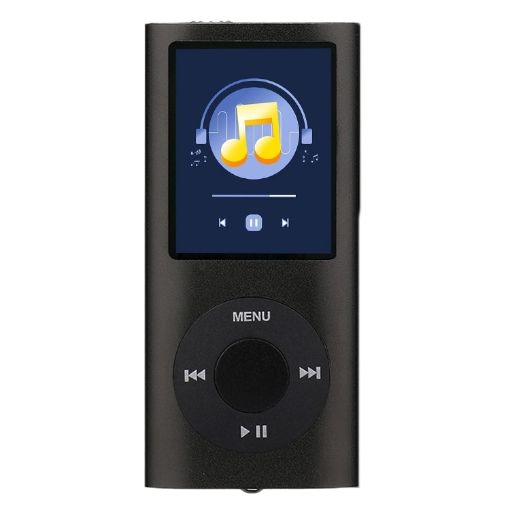MP4 Player 1.8" TFT Screen Metal with Earphone & Cable (Black) - 1