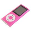 Rose Red 1.8" TFT Screen Metal MP4 Player with Earphone Cable - 2