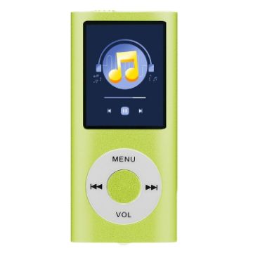 Green 1.8" TFT Screen Metal MP4 Player with Earphone & Cable - 1
