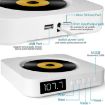 Portable Bluetooth Speaker & CD Player with Remote (Black) - 3