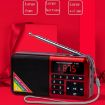 Y-509FM Red Bluetooth Card Radio Digital FM Player (No Solar Panel) - 5