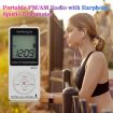 HRD-602 Digital Display FM AM Mini Sports Radio with Step Counter - 9