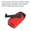HRD-902 Red Solar Charging Emergency Radio and Mobile Light - 6