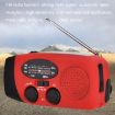 HRD-902 Red Solar Charging Emergency Radio and Mobile Light - 9