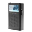 R06 Retro Pocket FM/AM Radio with Antenna - Black - 1