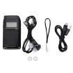 K-605 Portable FM/AM/SW Radio w/ TF Card Support (Black) - 5
