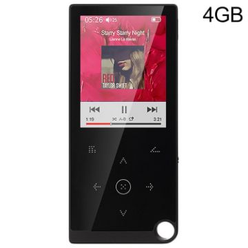 E05 2.4" Touch MP4/MP3 Player 4GB, E-Book/Alarm/Timer, No Bluetooth - 1