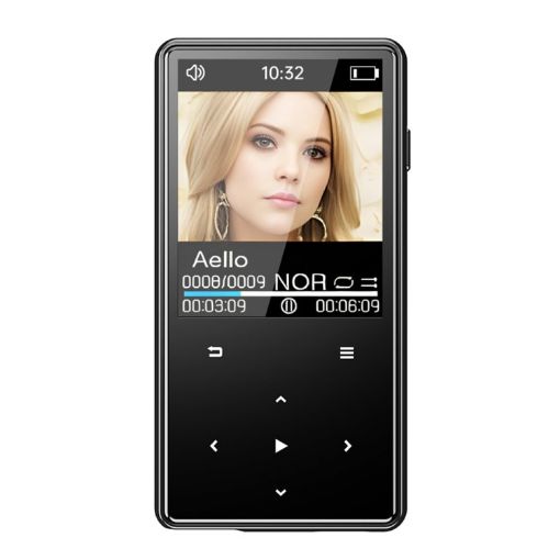 Portable Bluetooth MP3/MP4 Music Player Walkman, 32GB, Black - 1