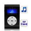 Black Metal Clip MP3 Player with LCD Screen & TF/Micro SD Slot - 1