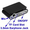 Black Metal Clip MP3 Player with LCD Screen & TF/Micro SD Slot - 6