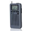 Mini Portable FM + AM Radio with Loudspeaker HRD-104 (Grey) - 2