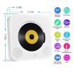 Portable Bluetooth Speaker & CD Player w/ Remote (White) - 2