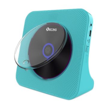 Kecag KC-806 2A Retro Bluetooth CD Player, Rechargeable, Blue - 1