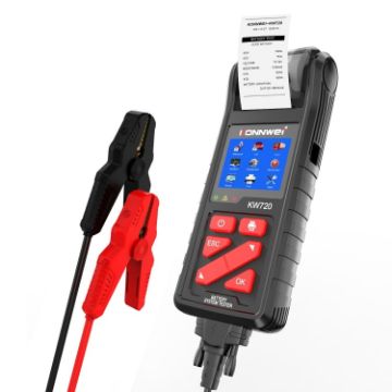 KONNWEI KW720 Car Battery Tester with Printer, 6V-24V, 3.2" Display - 1