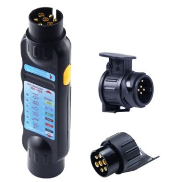 12V Trailer Tester with EU Plug and 2 Conversion Heads TS170E-Z - 1