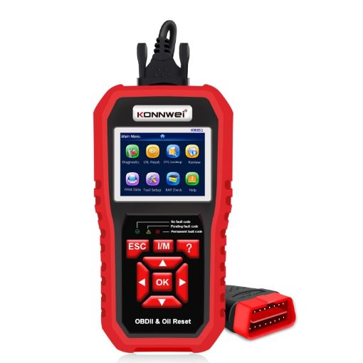 KONNWEI KW851 Car OBDII Scanner & Oil Service Light Reset Tool - 1