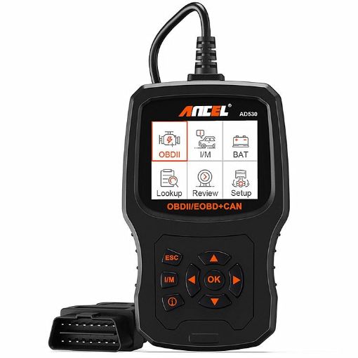 ANCEL AD530 OBD2 Car Engine and Battery Test Tool, 2.8-Inch Screen - 1