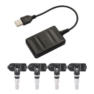 Internal Sensor USB TPMS Tire Pressure System for Android Car Radio - 1