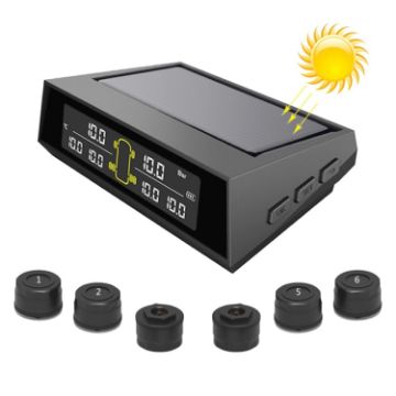 Solar TPMS with 6 External Sensors for 6-Wheel Truck/Bus - 1