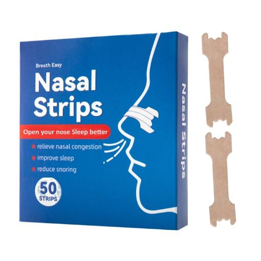 50pcs Nasal Strips 66x19mm for Sleep, Snoring, Congestion Relief - 1